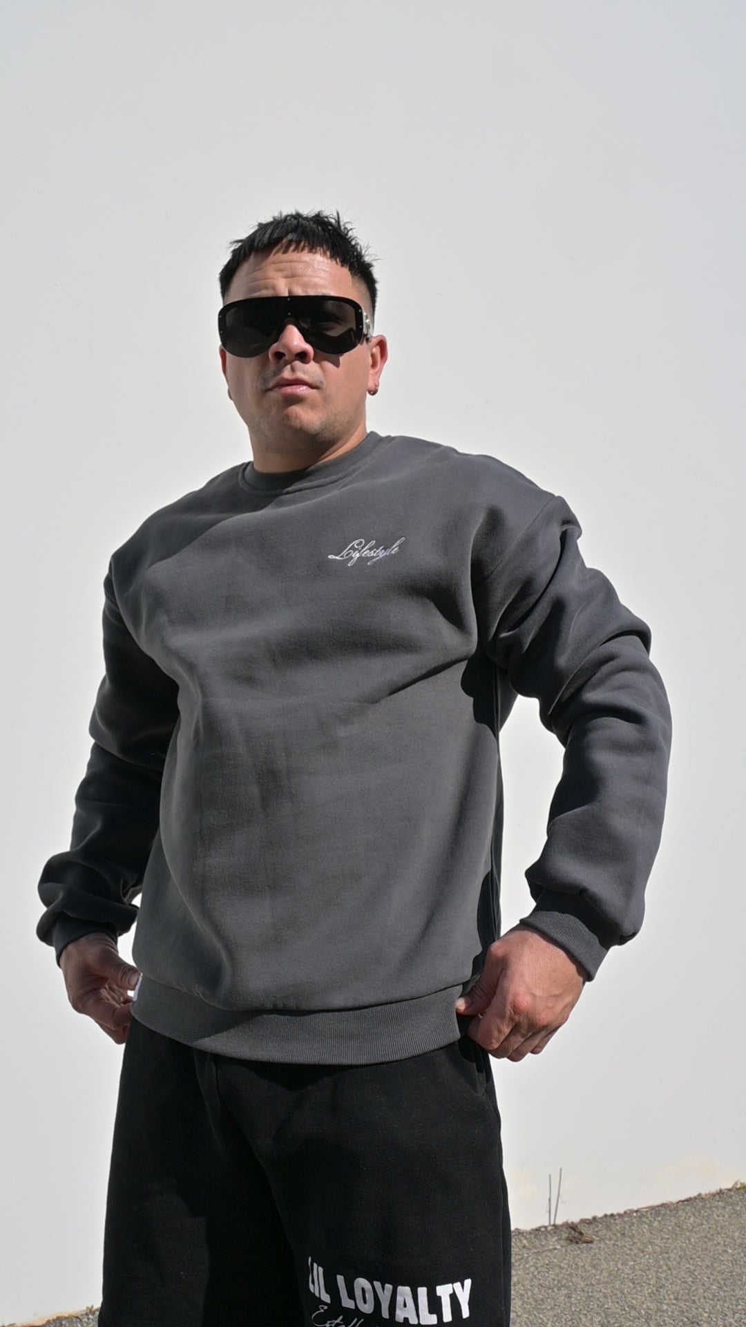 Dark Grey Crew Neck